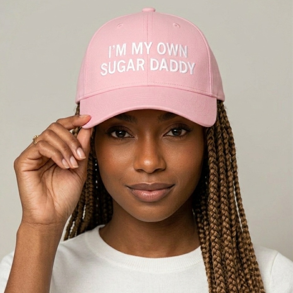 Pink Coquette Baseball Cap– I’m My Own Sugar Daddy Embroidered Feminine Hat Gift